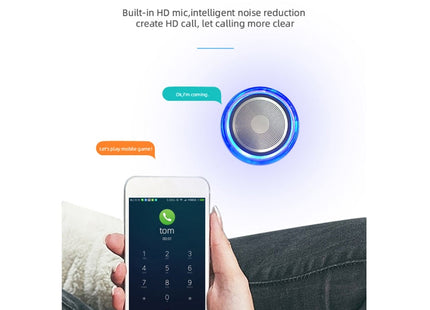 Fineblue MK-22 TWS Magnetic Absorption Bluetooth Speaker With LED Light Speaker
