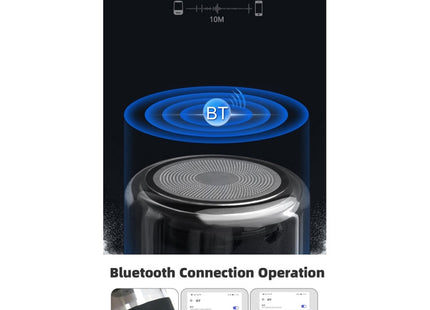 Fineblue MK-22 TWS Magnetic Absorption Bluetooth Speaker With LED Light Speaker