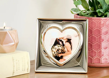 Kenro Symphony Heart 4x4 Silver Plated Frame