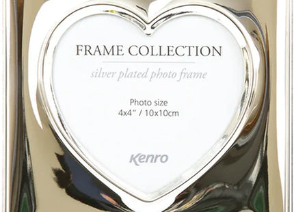 Kenro Symphony Heart 4x4 Silver Plated Frame