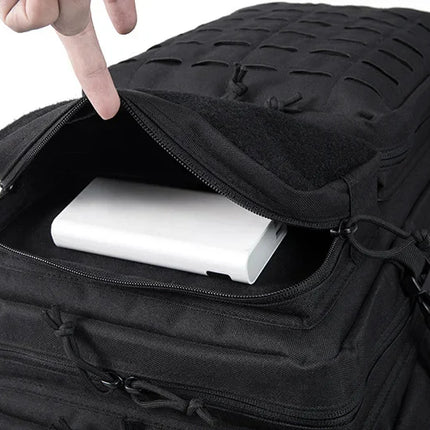 QT&QY 50L Tactical Backpack survival Bag Hunting MOLLE Backpack GYM For Men EDC Outdoor Hiking Rucksack Witch Bottle Holder