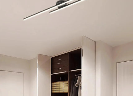 Long Aluminium LED Ceiling Light Modern Creative Design