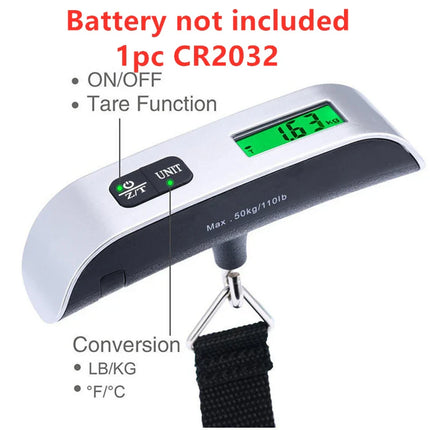 Portable Scale Digital LCD Display 110lb/50kg Electronic Bag Weight Balance Tools