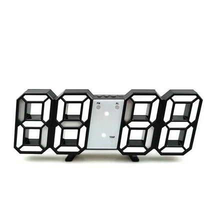 3D LED Digital Alarm Clock Wall Clock