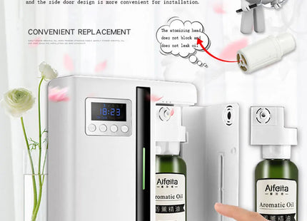 Scent Machine Aroma Diffuser Wall Mounted Hotel 160ML Aroma With Fan Inside