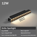 Grille Spotlight 12W / Warm Light 3000k