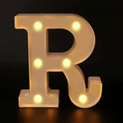 Alphabet LED Night Lights Number Letter Lamp 16cm