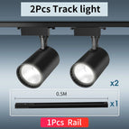 2Pcs Black Body-Set / 30W warm light
