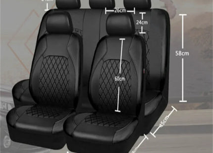 Universal Car Seat Cover PU Leather Car Seat Cushion Full Surround Protective Pad