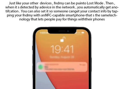 Bluetooth Mini Tracking Device for Apple Find My APP Smart Tag
