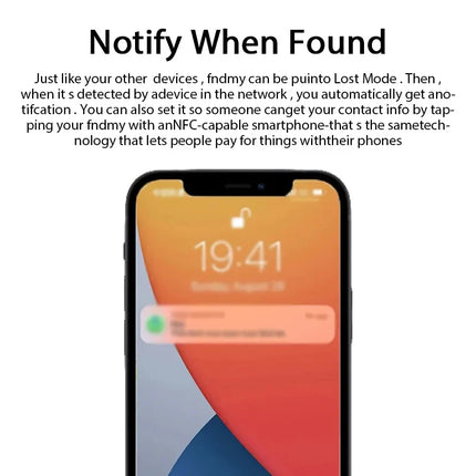 Bluetooth Mini Tracking Device for Apple Find My APP Smart Tag