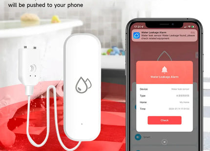 Water Sensor Leak Detector Smart Home Security Protection