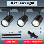 3Pcs Black Body-Set / 20W white light