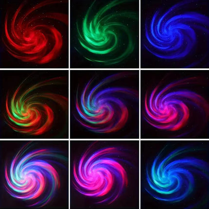 Colorful Galaxy Sky Projector Bedroom Night Light For Kids