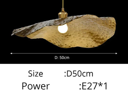 Lotus Leaf Chandelier Kitchen Retro Creative Light