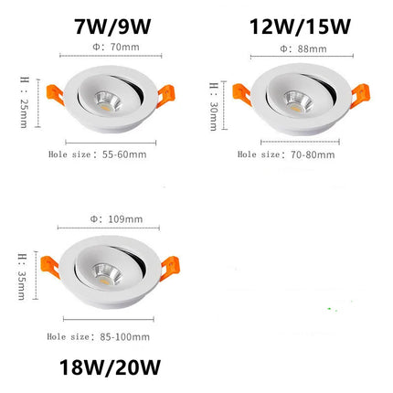 New Style Embedded Dimmable LED Downlights