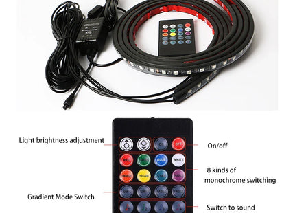 Car Charssis Flexible LED Strip Light LED Underbody Remote