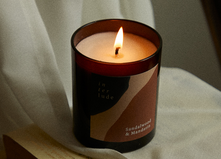 Sandalwood & Mandarin Scented Candle