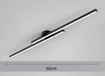 Long Aluminium LED Ceiling Light Modern Creative Design