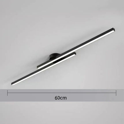Long Aluminium LED Ceiling Light Modern Creative Design