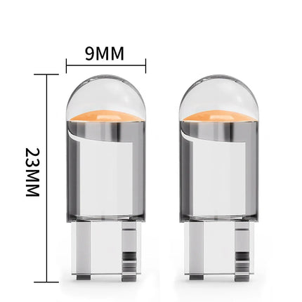 Newest W5W Led T10 Car Light COB LED Glass 6000K