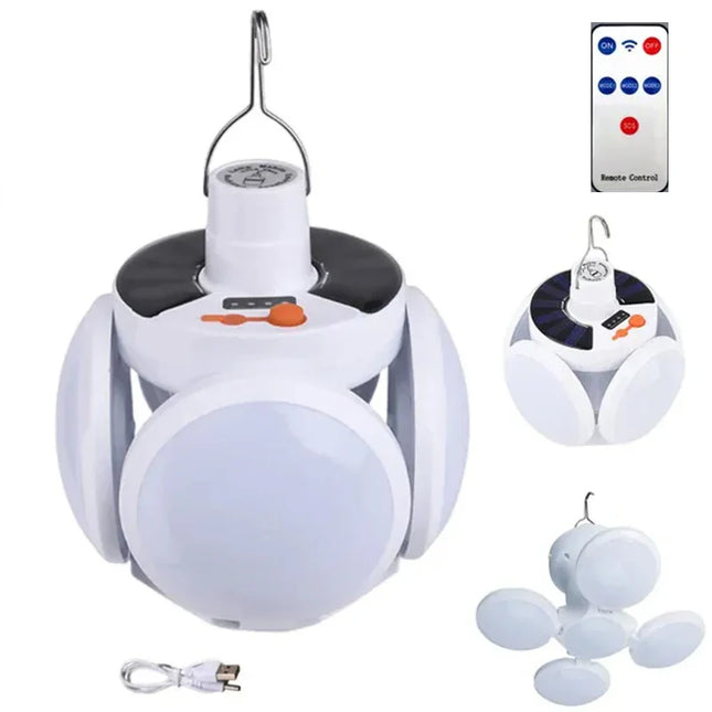 Solar Outdoor Folding Light Portable USB Rechargeable
