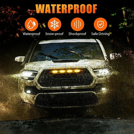 Universal LED Car Lights Front LED Grille Lights With Harness Eagle Eye Lamp