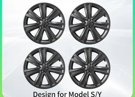 Hubcaps for Tesla Model Y 19 Inch Storm Style Wheel Cover