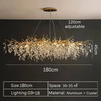 Long 180cm / Gold / Warm light