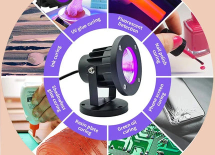 UV LED Lamp with 1.5m Switch Wire Plug for Ultraviolet Light