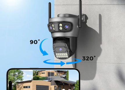 Camera Outdoor Auto Tracking Multi Screens 5X Digital Zoom PTZ Security Protection