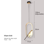 Ellipse-Gold / Tricolor Light