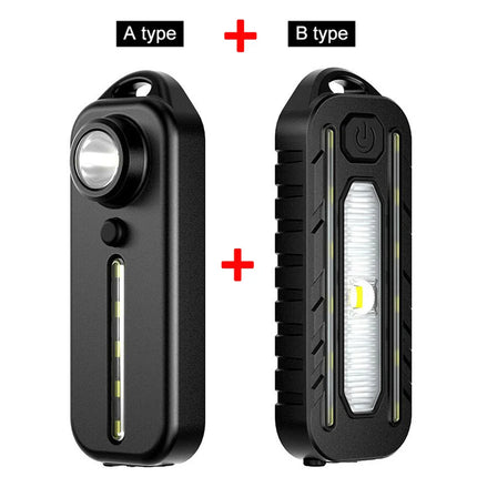 LED Red and Blue Shoulder Police Light with Clip USB Rechargeable