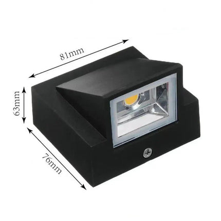 Waterproof IP65 Outdoor Wall Light Aluminium 5W LED Wall Lamp