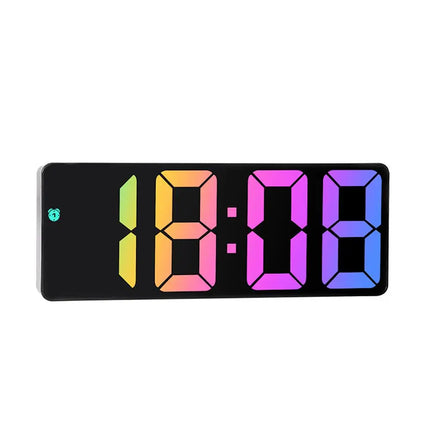 Led Mirror Digital Alarm Clock 12/24 Hours Adjustable Brightness