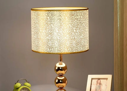 Modern Table Lamp Living Room Silver Gold