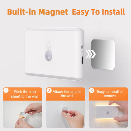 LED Motion Sensor Night Light, 3 Modes Stair Lamp