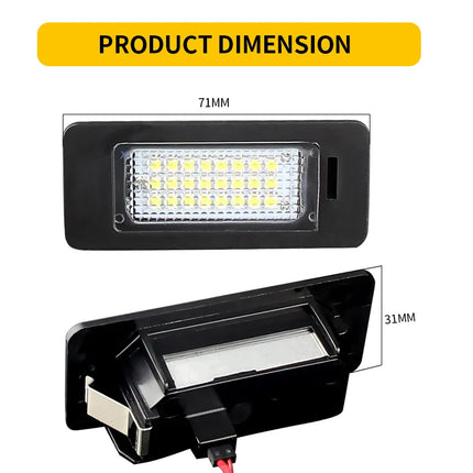 Led License Number Plate Lights Bulb For Audi