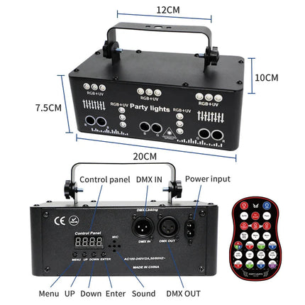 21 Eyes Disco Lights For Home Automatic Memory Function Party Light Remote Control