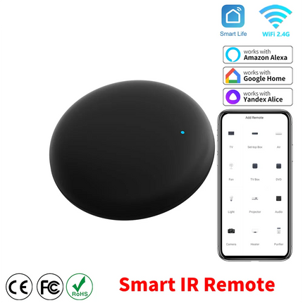 Smart Life APP Replace TV DVD AUD AC Remote Works with Alexa Google Home