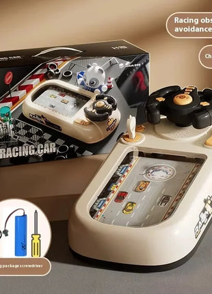 2024 Racing Adventure Children'S Steering Wheel Electric Desktop Game Console Evasion Simulation Driving Toy