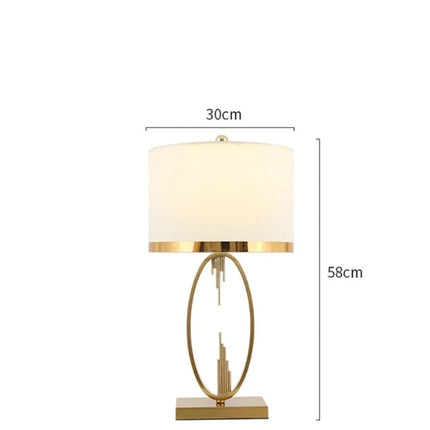Modern Metal Pipe Shape Table Lamps