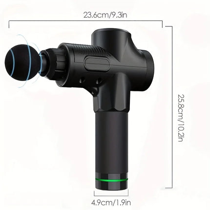 Massage Gun Fascia Deep Muscle Relax Body Neck Massager Electric Fitness Equipment Noise Reduction Male Female
