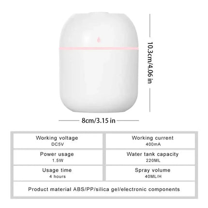 USB Desktop Indoor Household Mute Air Atomization Humidifier