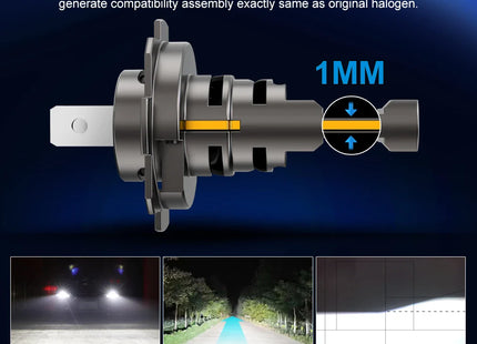 LED Bulb Headlight Double Copper Tube
