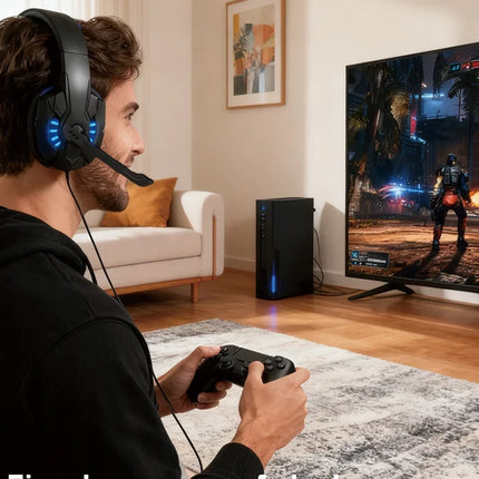 Gaming Headset with Mic Over-Ear Headphones Stereo