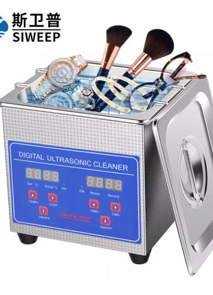 0.8L 1.3L Digital Ultra sonic Cleaning Machine Home Watch Ultrasound Cleaner Bath Toys Washer for Jewelry Rings Dental Glasses