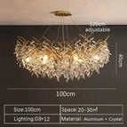 Round 100cm / Gold / Warm light