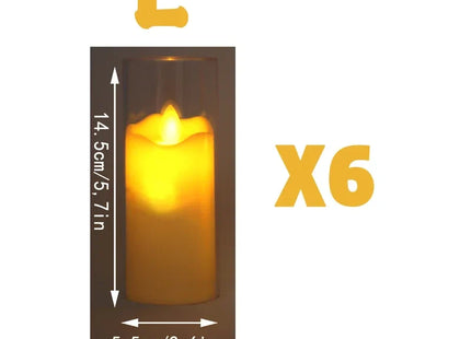 6Pcs Led Flameless Electric candles