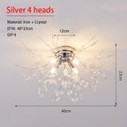 Silver 4 heads / Warm White / 220V